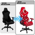 thumbnail image 4 of Pzuqiu Ladybug Gaming Chair Covers Soft Office Chairs Protector with 2 Pieces Armrest Covers Daisy Scratchproof Elastic Gaming Chair Covers Set for Home, Shop, Office, 4 of 7