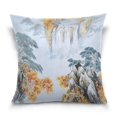 thumbnail image 1 of EREHome Waterfall Throw Pillow Case Vintage Cushion Cover 18x18 inches, 1 of 4