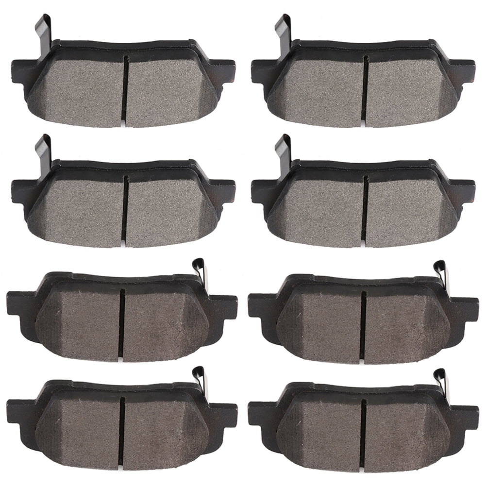 Semi-Metallic Brake Pad Set – Front & Rear – Fits Hyundai Santa Fe 2010-2014 & Kia Sorento 2011-2014 | D1432-8549 D1439-8575