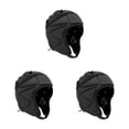 thumbnail image 2 of Yuarrent Casco de rugby de esponja EVA, protector de cabeza ajustable para Hockey, Paintball, fútbol, ​​negro Type1 NO1, 2 of 5