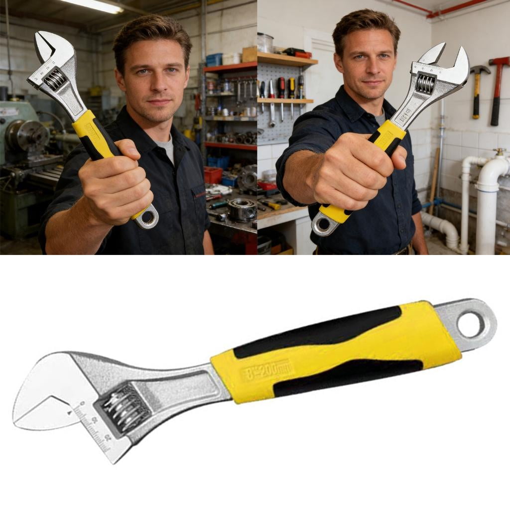 High Adjustable Wrenches Featuring Mechanism And Nonslip Grip For Efficient Work