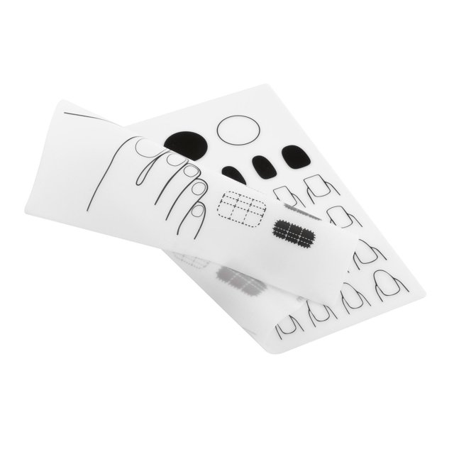 Alfombrilla de silicona para uñas, alfombrillas de estampación para decoración de uñas, alfombrilla de manicura para placa de estampación de espacio de trabajo, almohadilla de blanco Jinwen placa de estampado de uñas