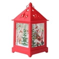 thumbnail image 1 of Linterna de Navidad, decoración de linterna, paisaje con pilas para dormitorio Rojo Zulema  Linterna interior, 1 of 7
