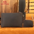 thumbnail image 1 of TEYJRY Sac à Main Rétro en Cuir de Cheval Fou pour Hommes Grande Capacité Rangement pour Téléphone Portable Porte-Monnaie, 1 of 5