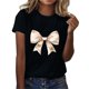 thumbnail image 2 of Blusas de Manga Corta para las Mujeres Divertida Impresión Cuello Redondo Camiseta Vintage, Blusas de Primavera para las Mujeres, 2 of 4