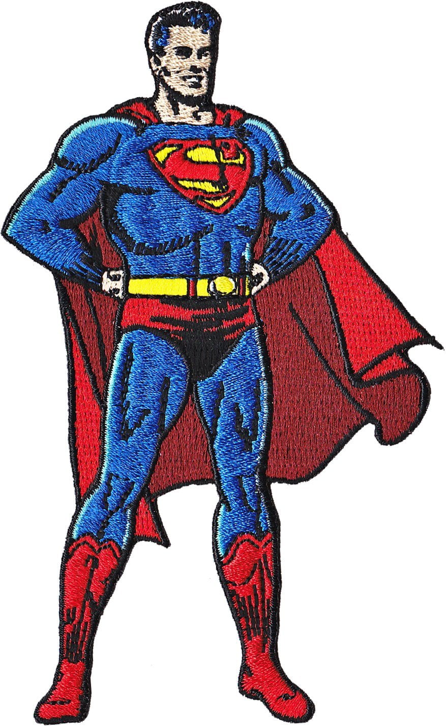 Cartoon Superman Logo Iron On Patch Comics 