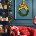 thumbnail image 5 of 6 Piece Christmas Cabinet Wreath Set, Mini Wreaths With Ribbon Bow, Pinecones, And Red Berries, For Kitchen Cabinet Knobs And Small Window Decor, Festive Holiday Accents For Drawers, 5 of 6