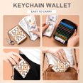 thumbnail image 3 of APHISON Western Style RFID Credit Card Holder, Zipper Card Case for Ladies, Small Keychain Wallets for Women - 002, 3 of 6