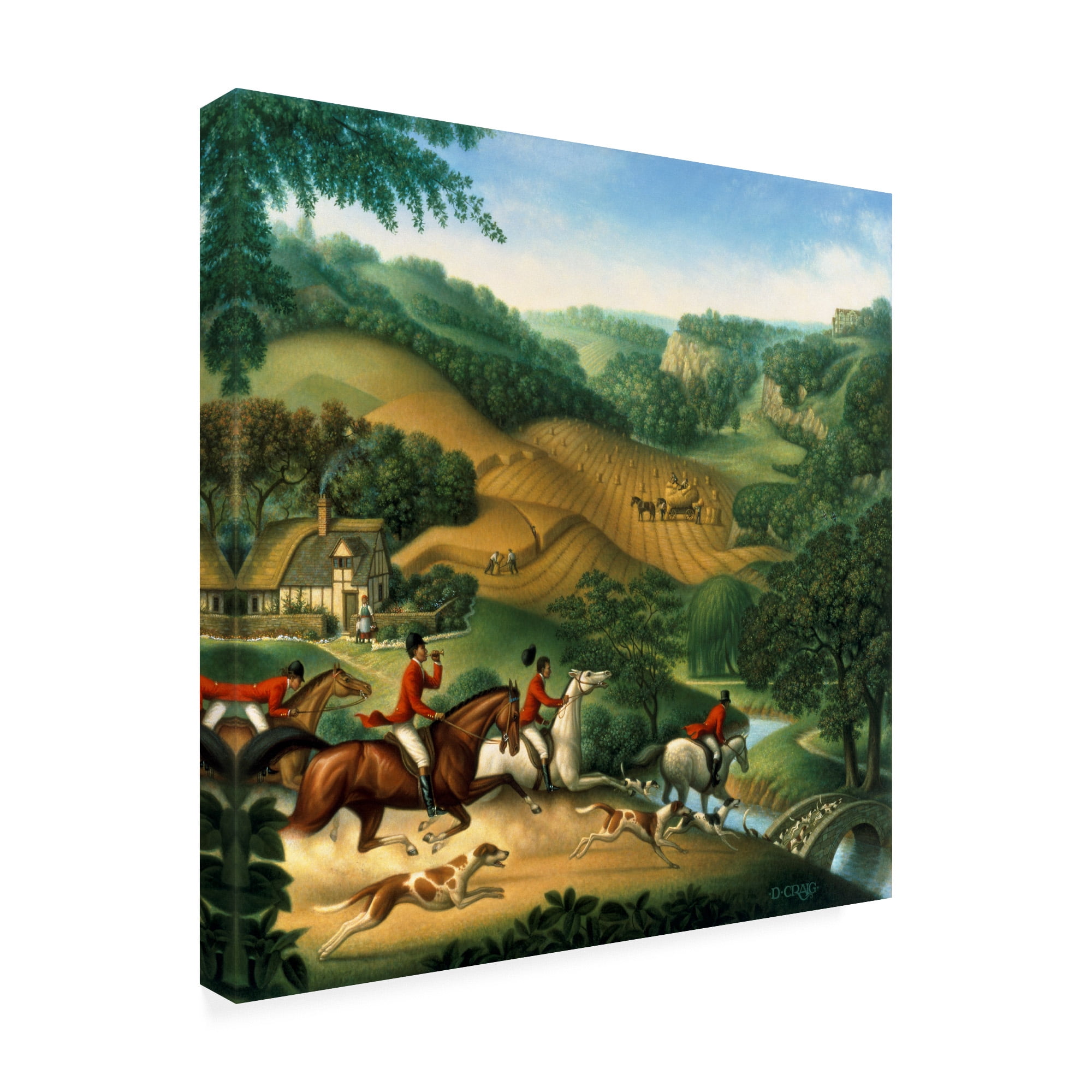 Trademark Fine Art 'The Fox Hunt' Canvas Art by Dan Craig