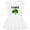 AA-White, variant on Inktastic I Love Broccoli Girls Toddler Dress