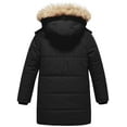 thumbnail image 2 of Chrisuno Little Girl's Water Resistant Winter Coat Thicken Fleece Lined Puffer Outerwear Jackets Black 4/5, 2 of 5