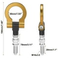 thumbnail image 3 of Geelife Gold Tone Car Front Rear Bumper Screw On Tow Hook Bar For 1992-2014 BMW Mini, 3 of 6
