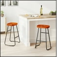 thumbnail image 2 of 29.52" Stylish and Minimalist Bar Stools Set of 2, Counter Height Bar Stools, for Kitchen Island, Coffee Shop, Bar, Home Balcony, Brown, 2 of 8