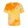 thumbnail image 5 of Stamzod Mens Graphic T-Shirts Streetwear Summer Tie-Dye Print Crewneck Basic Tee Tops Loose Casual Oversized Short Sleeve Tshirts Shirts for Men Yellow-2 XXXXL, 5 of 5