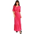 thumbnail image 1 of Vestido plisado Roman Fashion /Juvenil, 738 (Fiusha) fucsia M Roman Fashion V-FOL-738-FIUSHA, 1 of 6