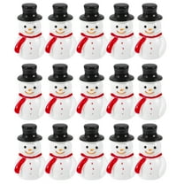 Kids Toys 20Pcs Mini Snowman Figurines in Hat, Christmas Miniatures for Diy Crafts Miniature Snowman Small Snowman Figurine Winter Figurines for Christmas Decorations Car Decor