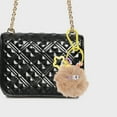thumbnail image 2 of Unique Bargains 1 Pc Fashion Cute Coal Ball Handbag Charm Bag Accessories Khaki, 2 of 5