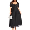thumbnail image 1 of Vestido Pinup a la moda para invitados de boda, talla grande, gasa 2025, 1 of 5