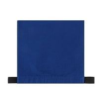 Muka Half-Cover Chair Slipcover Banquet Chair Back Cover-Blue
