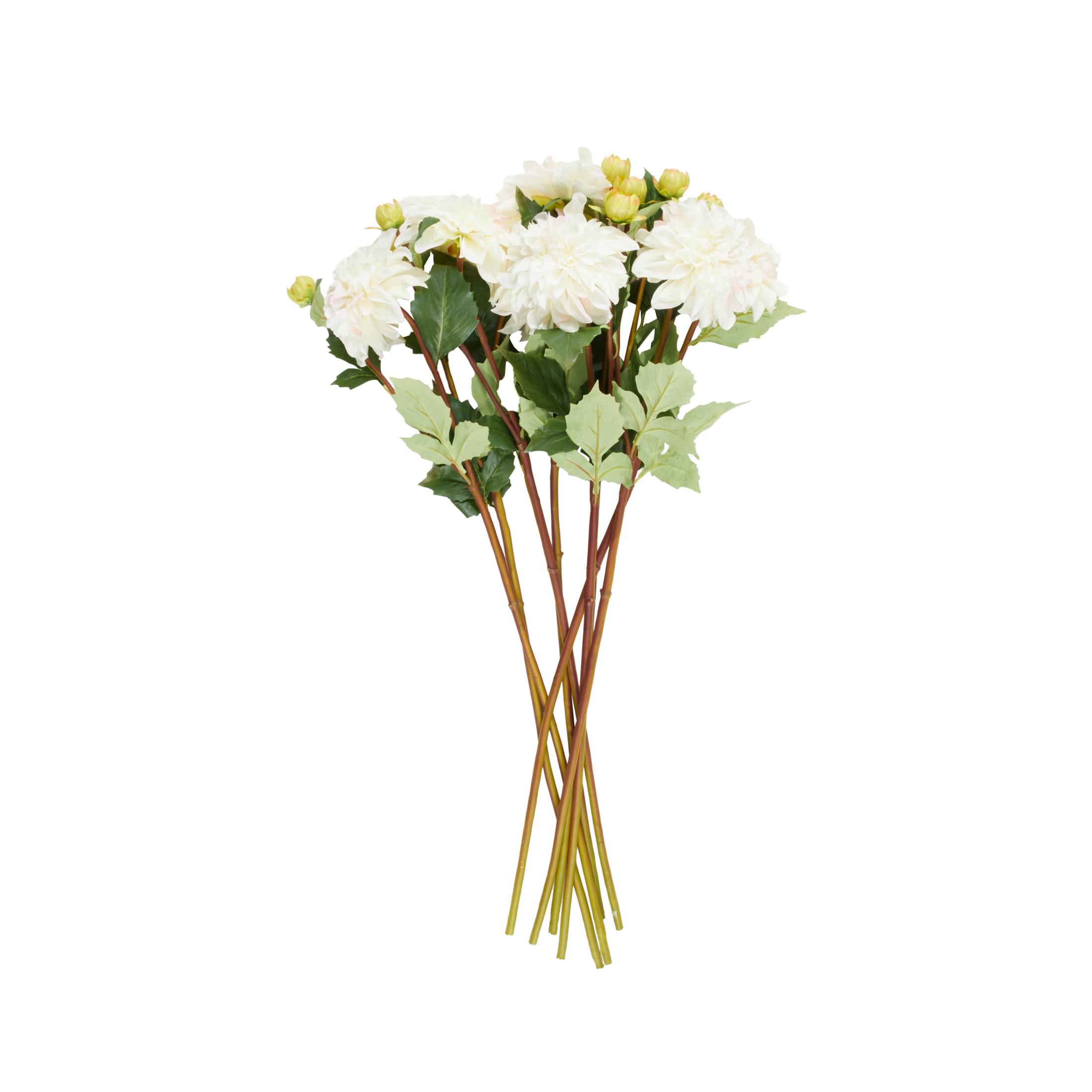 30" Plastic Floral Tall Dahlia Artificial Flower Stem, by DecMode (8 Count)
