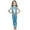 Sky Blue, variant on Daznico Girls Glitter Metallic Stripe Leggings Performance Dance Pants Stretchy Straight Leg Trousers Stage for Kids,Mardi Gras Clothing,9-10 Years