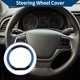 thumbnail image 2 of Funda para volante de cuero artificial PU Unique Bargains ABS Protector de volante de automóvil 14.96" Negro Azul patrón de fibra de carbono 1 Pc, 2 of 6
