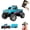 Blue, variant on Mini RC Monster Truck, Remote Control Car, 1:64 Scale Monster Truck with Lights, 2.4GHz Rc Monster Truck, Rechargeable Remote Control Semi Truck with Trailer, Speed/Steering Adjustable