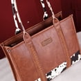 thumbnail image 4 of Bolso de mano Montana West Wrangler vintage con estampado de vaca para mujer, 4 of 6