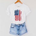 thumbnail image 6 of successthop 4th of July Tops for Women Flags Plus Size Patriotic T Shirt Holiday Shirts Crewneck Short Sleeve Clothes, 6 of 6