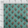 thumbnail image 1 of oneOone Organic Cotton Voile Fabric Leaves & Floral Block Fabric Prints By Yard 42 Inch Wide, 1 of 4