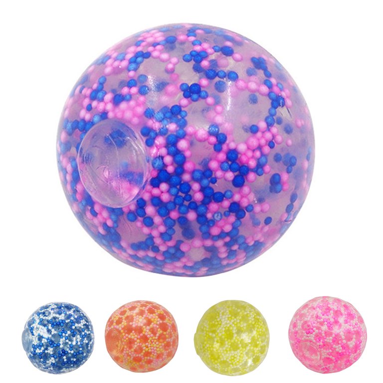 4 Pcs Squeeze Balls Stress Relief Dazzle Ball Venting Toy Pour l