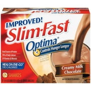 Slim-Fast Optima: Creamy Milk Chocolate Shake Ready to Drink Meal, 12 pk