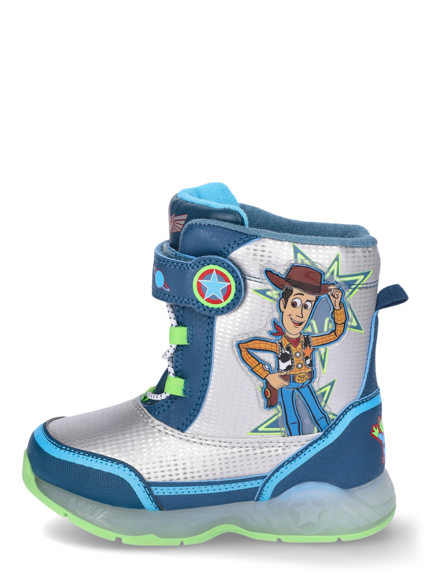 Disney Toddler Boys Toy Story Light Up Snow Boots, Sizes 7-12