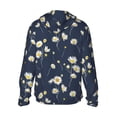 thumbnail image 3 of Fotbe Daisies Flowers Men's Women's UPF 50+ Sun Protection Jacket Hooded Cooling Shirt with Pockets Hiking Outdoor Performance-Small, 3 of 9