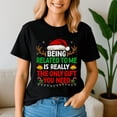 thumbnail image 2 of Being Related To Me Christmas, Funny Christmas TShirt, Santa Shirt, Vintage Holiday Tee, Merry Xmas Gift, Family Holiday Outfits, 2 of 5