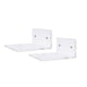 thumbnail image 1 of Vogacara Paquete de 2 estantes flotantes Estructura estable Material de primera Vitrinas Ahorro de espacio Transparente Instalación práctica Cuerpo del baño Vogacara CE012112-00B, 1 of 6