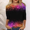 thumbnail image 1 of MKLEKYY Playeras Deportivas Mujer Camiseta Informal Con Estampado Navideño Para Mujer, Blusa Holgada De Manga Larga Talla M, 1 of 3