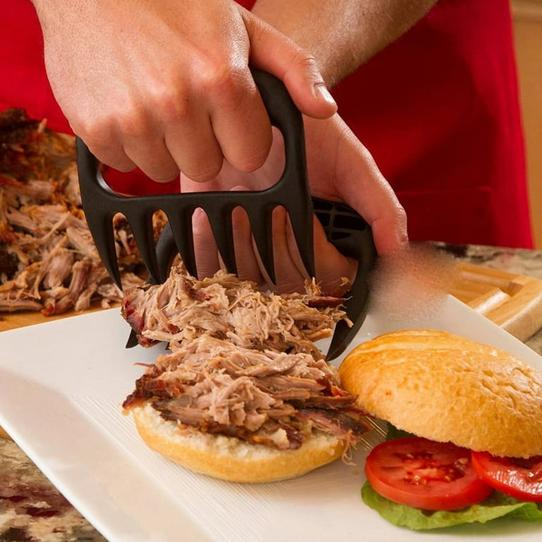  YukaBa Shred Machine, Chicken Shredder Claws Easy Use,Meat  Shredder Tool with Handle and Non-Slip Base,Quick Safe Shred Machine  Chicken,Meat Shredder for Chicken Pulled Pork Beef,Salad Food (Black) :  Patio, Lawn 