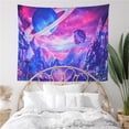 thumbnail image 2 of Tapestry Planetary Wall Room Aesthetic, 150 x 100 cm, microtela, 2 of 2