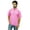 Baby Pink, variant on Men's Mandarin Collar Cotton Short Kurta Casual Ethnic Shirt-XXX-Large