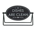 thumbnail image 4 of Parisloft Reversible Freestanding Metal Sign - Dishes are dirty / Dishes are clean, 2-Sided Modern Tabletop Decor, Black, 8.3" x 5"H, 4 of 8