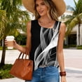 thumbnail image 4 of UPPADA Casual Sleeveless Tank Top Womens Square Neck Floral Print Tanks Eyelet Loose Summer Tops Flowy Hem Tunic Blouse for Ladies Beach Outfits,multicolor tank tops XXL, 4 of 8