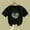 Black, variant on Girls Summer Short Sleeved T-shirt Crew Neck Cropped Sweatshirts Cute Loose Fit Pullover Tops Black 2-3 Years