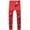 Red, variant on Men's Ripped Skinny Slim Fit Stretch Distressed Destroyed Jeans Denim Pants