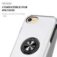 thumbnail image 5 of JTCASES for iPhone 6/6s Case, Car Mount Bracket 2-layer Hybird Shockproof PC TPU Anti-fall Slim Fit Lightweight Magnetic Cover for iPhone 6/6s, Silver, 5 of 7