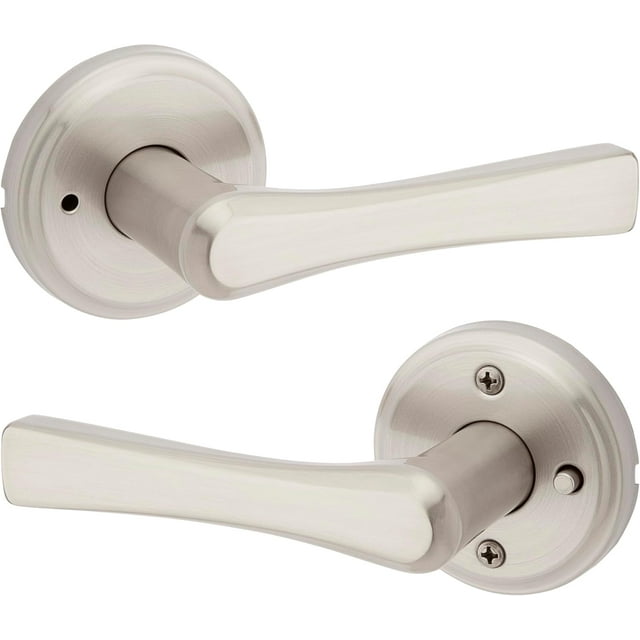 Katella Poignée de Porte Mate Levier de Passage Réversible Poignées de Porte Intérieures pour Porte de Hall et de Garde-Robe Poignées de Porte de Hall/garde-Robe Non Verrouillables Déco Maison Transitionnelle