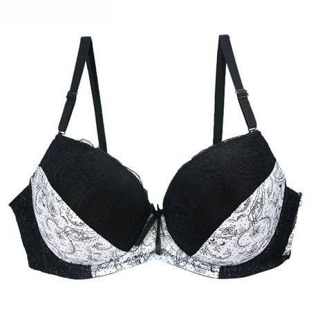 Amzcrzy Minimizer Bra for Women - Oversize Lace Bralettes Floral Plus Size Bra with Underwire Woman s Full Coverage Lace Bra Soft Support Unlined Non Padded Bra