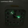 Small Battery Operated Analog Alarm Clock, Travel Clock,Slient Bedside