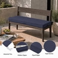 thumbnail image 3 of YEERSWAG 48x18x3 inch Outdoor Chair Cushions Bench Cushion Patio Chair Cushions Non Slip Removable Anti-fading Water Resistant Garden Loveseat Cushion with Handle, 3 of 8