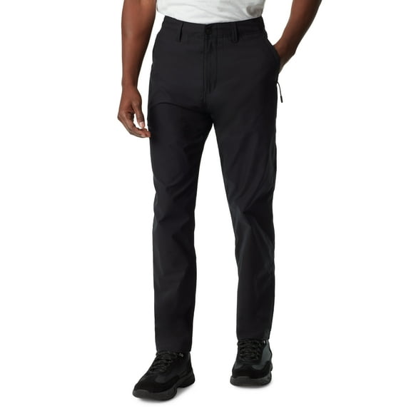 BASS OUTDOOR Mens Straight fit Casual Pants 32 / 32 Black Solid